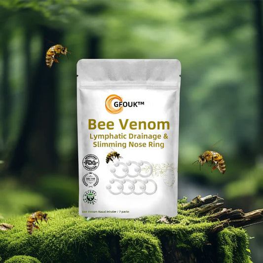🐝GFOUK™ Bee Venom Lymphatic Drainage & Slimming Nose Ring (for all lymphatic problems and obesity) ☘️